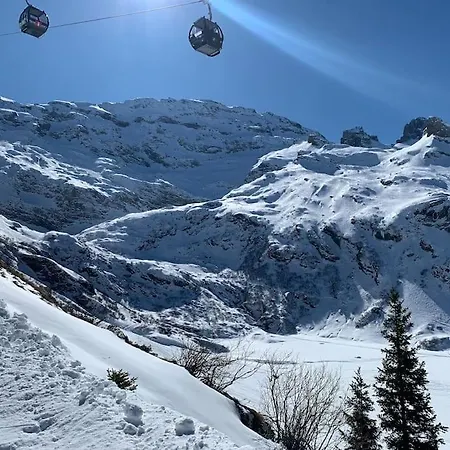 Sunny Design In With Spectacular View On Mount Titlis Шале *