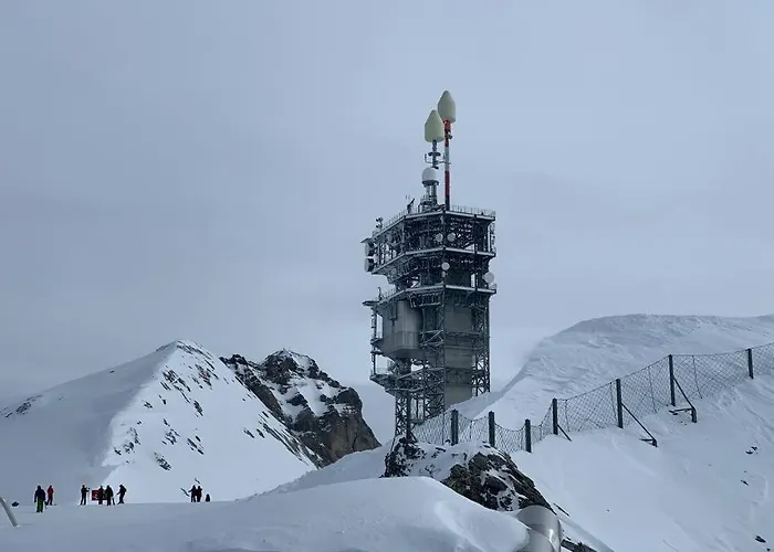 Sunny Design In With Spectacular View On Mount Titlis Dağ evi *