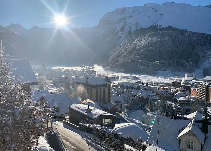 Sunny Design In With Spectacular View On Mount Titlis *