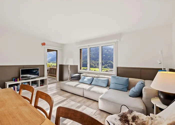 Sunny Design In With Spectacular View On Mount Titlis Dağ evi Engelberg