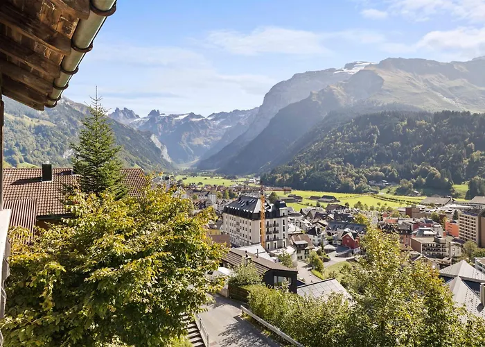 Sunny Design In With Spectacular View On Mount Titlis *