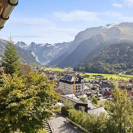 Sunny Design In With Spectacular View On Mount Titlis *